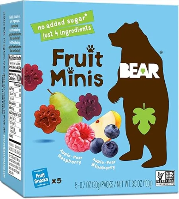BEAR Real Fruit Yoyos Gummies bottle