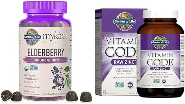 Garden of Life mykind Organics Zinc Gummies bottle