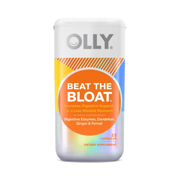 Olly Beat the Bloat Gummies bottle