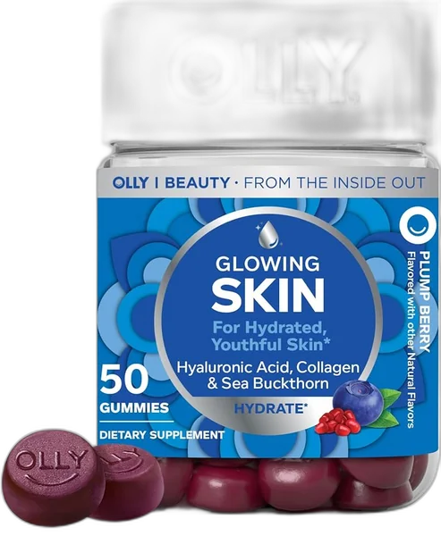 Olly Glowing Skin Gummies bottle