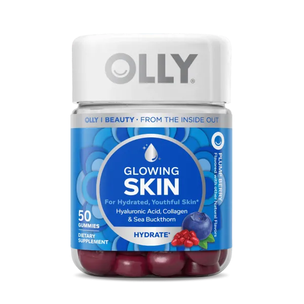 Olly Glowing Skin Gummies bottle