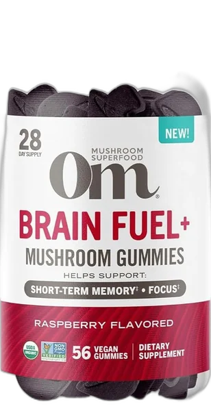 OM Brain Fuel Mushroom Gummies bottle