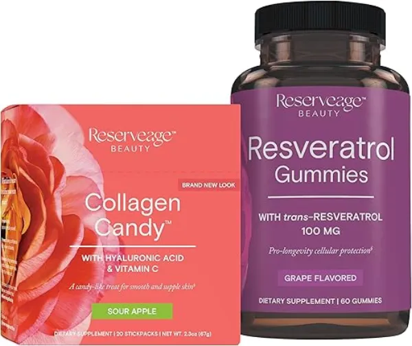 Reserveage Collagen Booster + Resveratrol Gummies bottle
