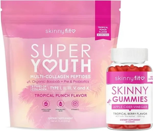 SkinnyFit Super Youth Multi-Collagen Gummies bottle