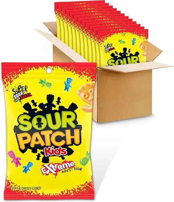 Sour Patch Kids bag Gummies bottle