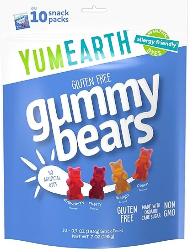 Surf Sweets Organic Fruity Bears Gummies bottle
