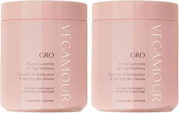 Vegamour GRO Biotin Gummies for Hair bottle