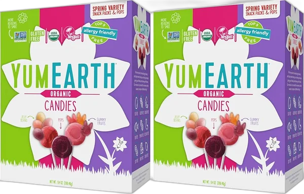YumEarth Organic Sour Beans bag Gummies bottle